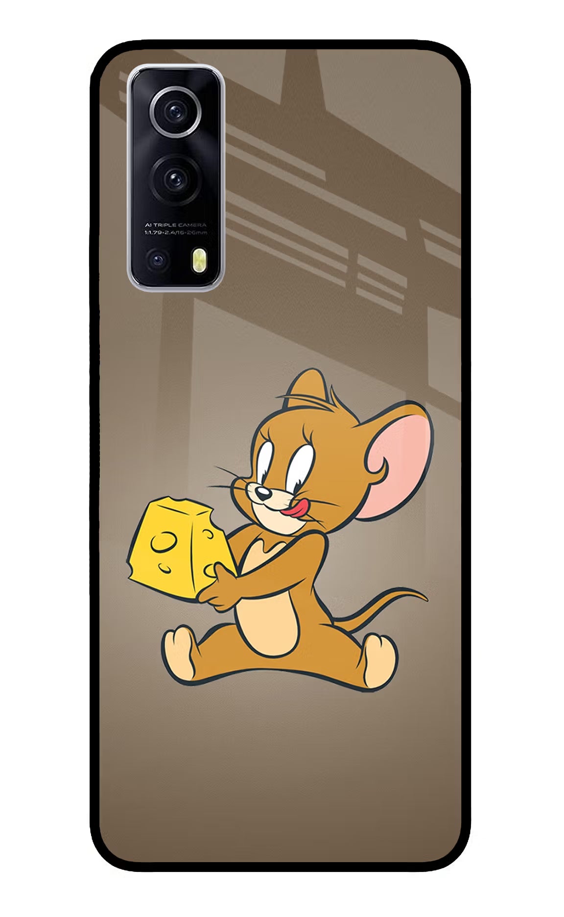 Jerry iQOO Z3 5G Glass Case Back Cover by Casekaro