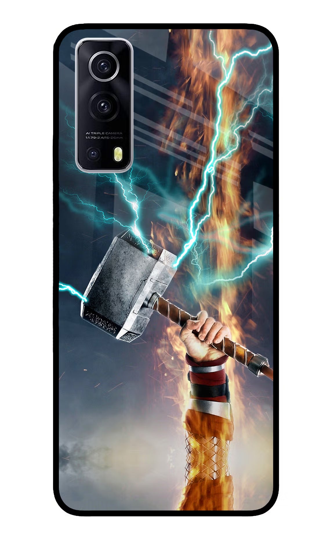 Thor Hammer Mjolnir iQOO Z3 5G Glass Case