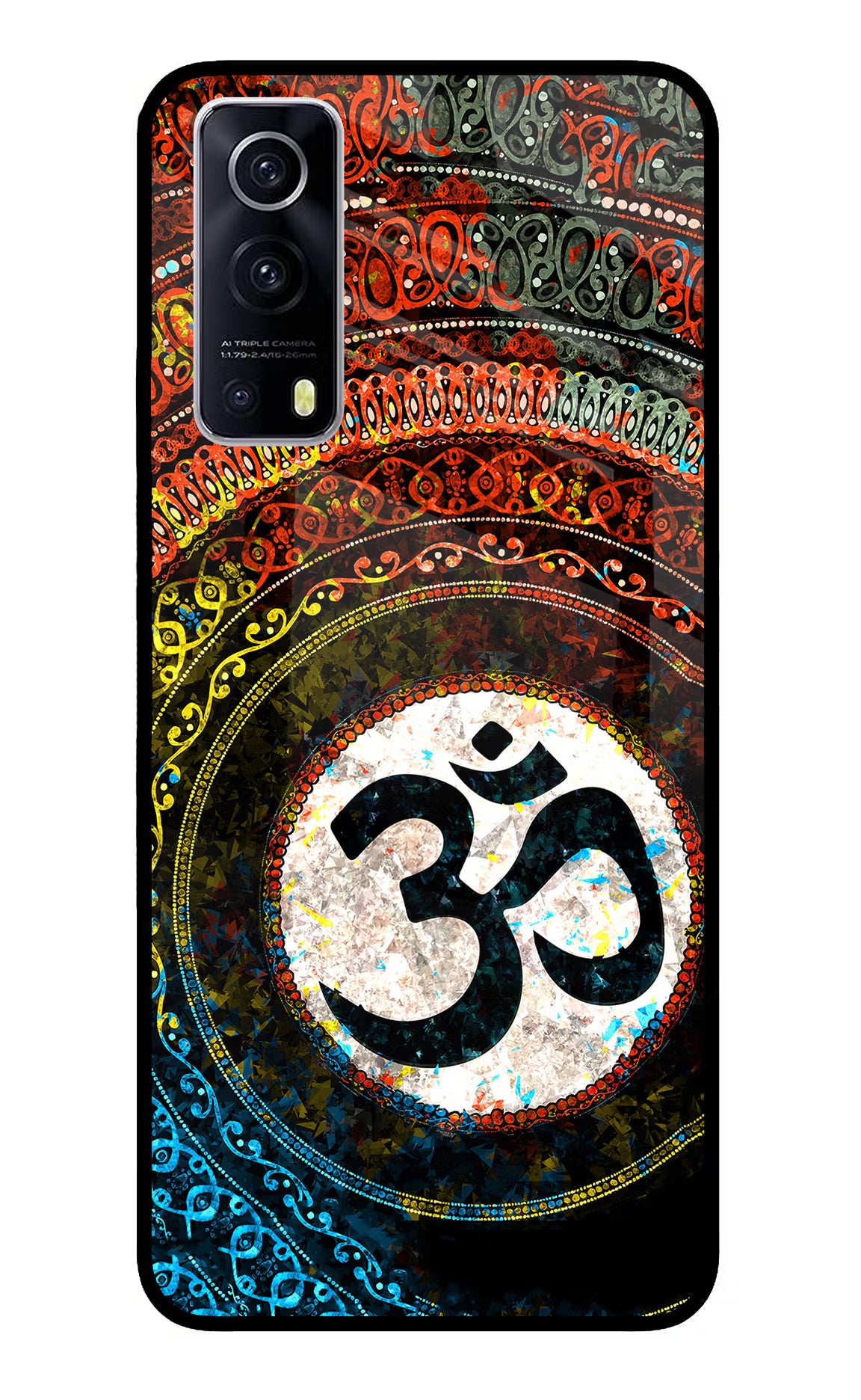 Om Cultural iQOO Z3 5G Glass Case