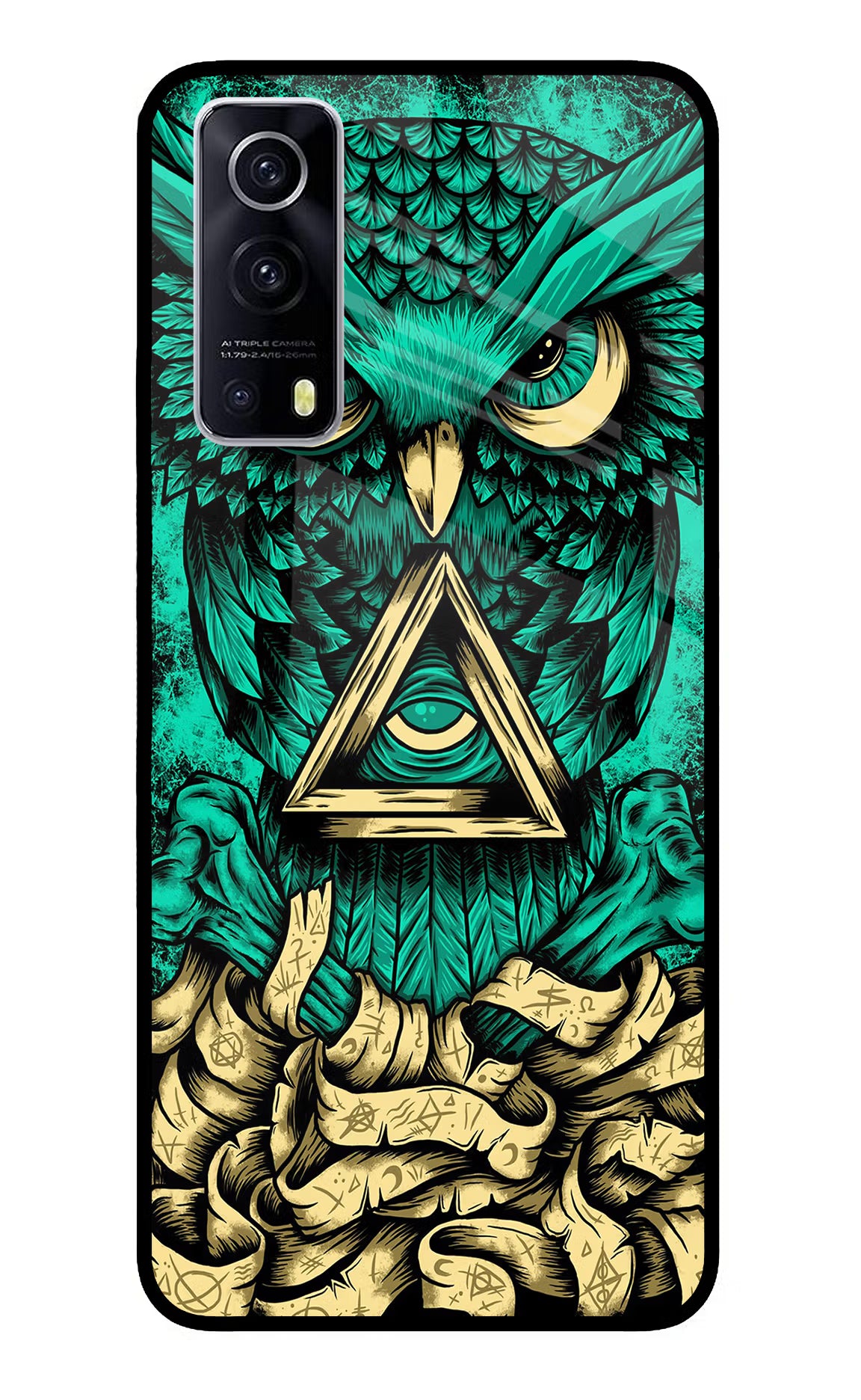 Green Owl iQOO Z3 5G Glass Case