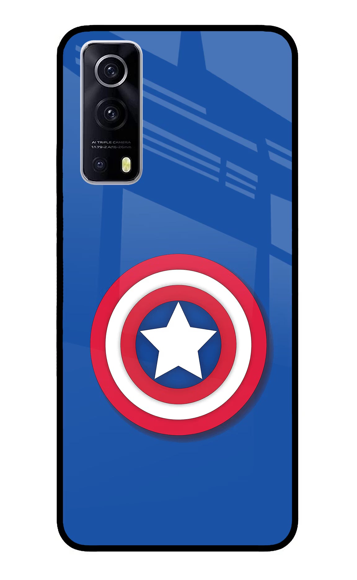 Shield iQOO Z3 5G Glass Case Back Cover by Casekaro