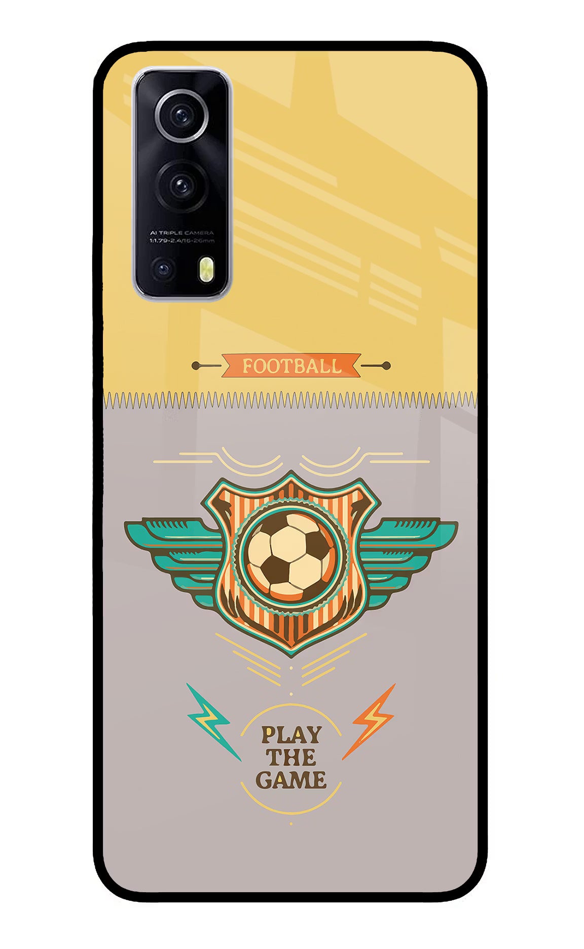 Football iQOO Z3 5G Glass Case