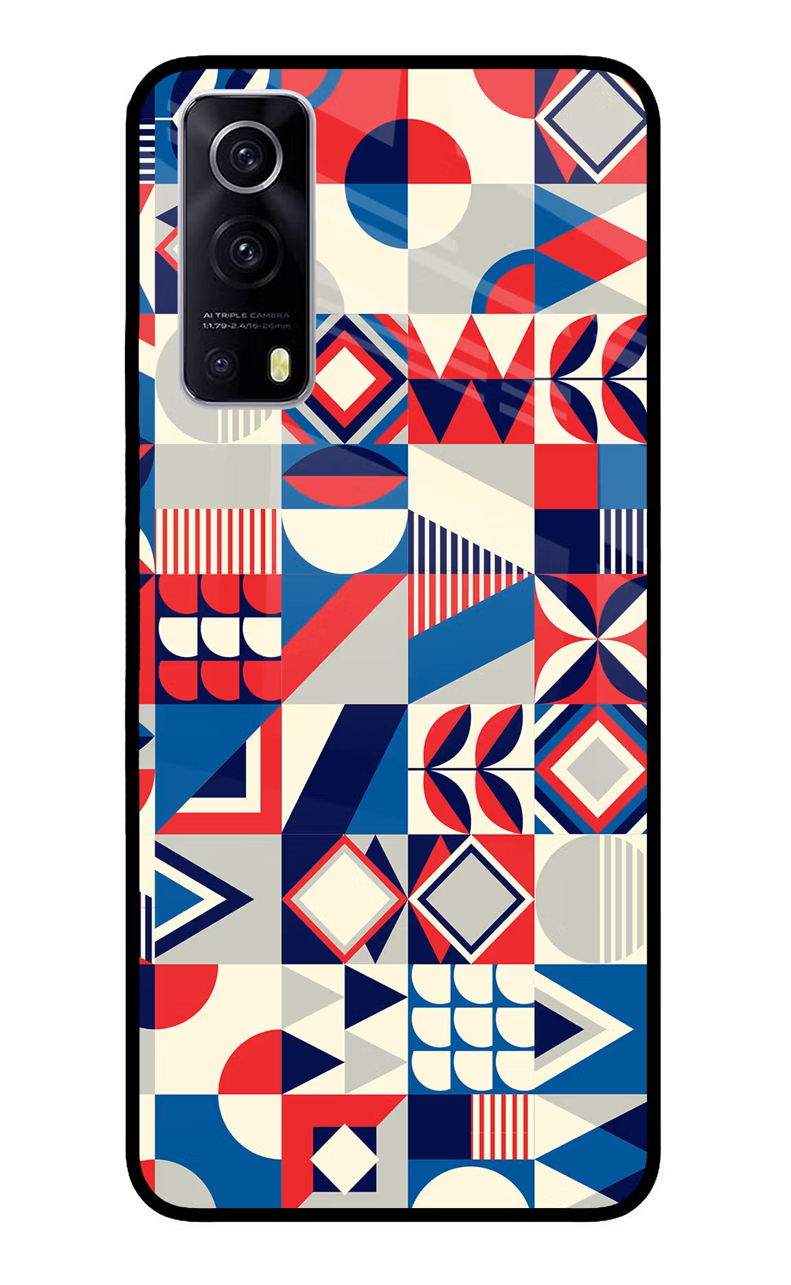 Colorful Pattern iQOO Z3 5G Glass Case