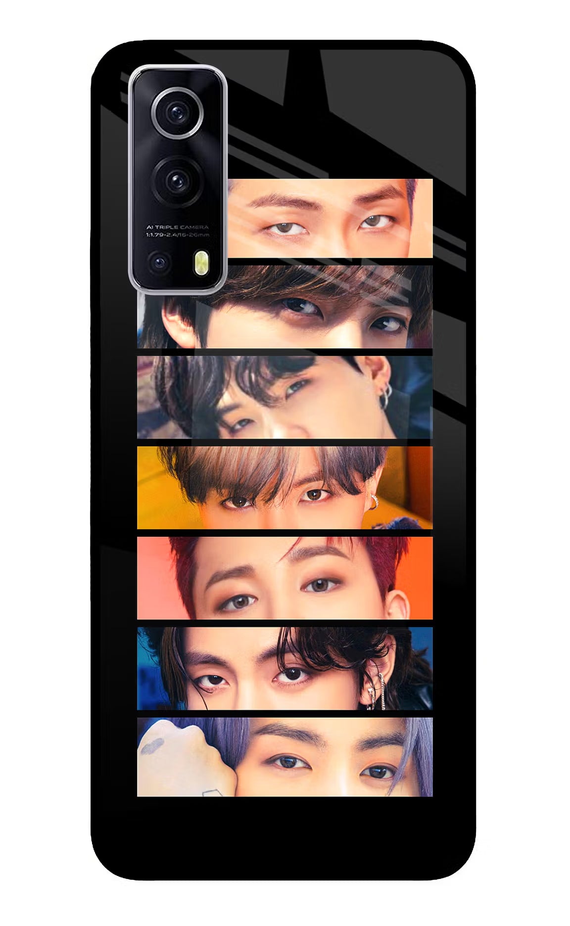 BTS Eyes iQOO Z3 5G Glass Case