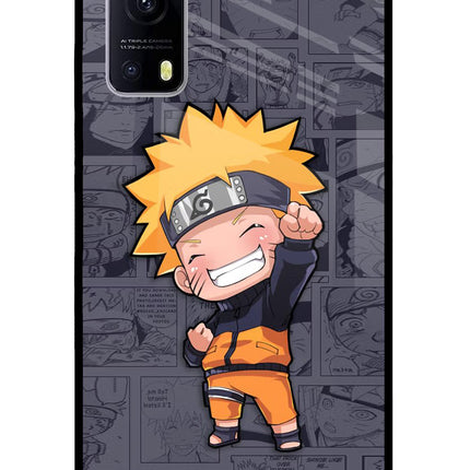 Chota Naruto iQOO Z3 5G Glass Case Back Cover by Casekaro