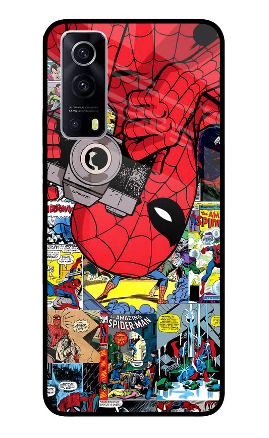 Spider Man iQOO Z3 5G Glass Case
