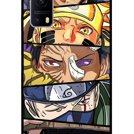 Naruto Character iQOO Z3 5G Glass Case Back Cover by Casekaro