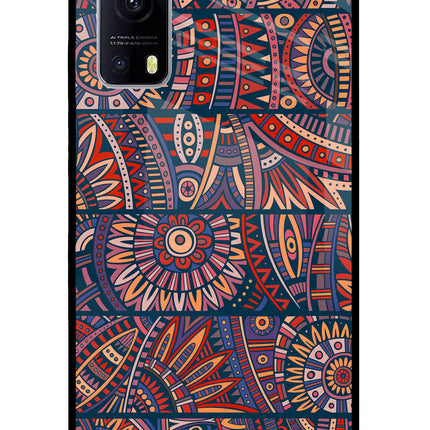 African Culture Design iQOO Z3 5G Glass Case Back Cover by Casekaro