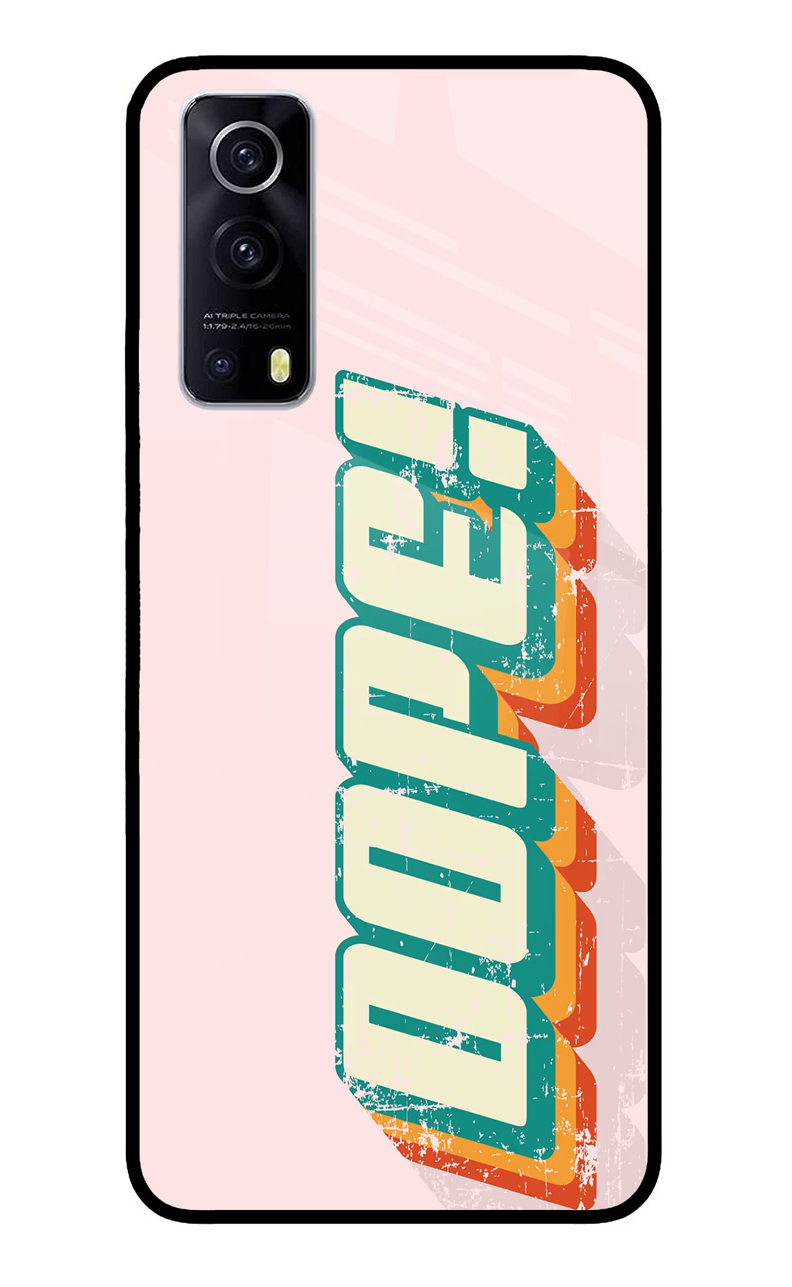 Dope iQOO Z3 5G Glass Case Back Cover by Casekaro