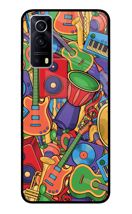 Music Instrument Doodle iQOO Z3 5G Glass Case