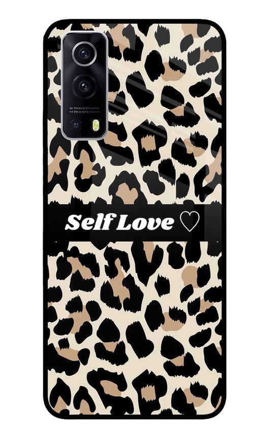 Leopard Print Self Love iQOO Z3 5G Glass Case