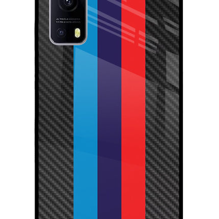BMW Stripes Pattern iQOO Z3 5G Glass Case