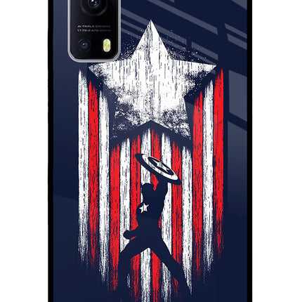 Captain America Marvel Art iQOO Z3 5G Glass Case