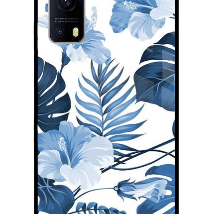 Fabric Art iQOO Z3 5G Glass Case Back Cover by Casekaro