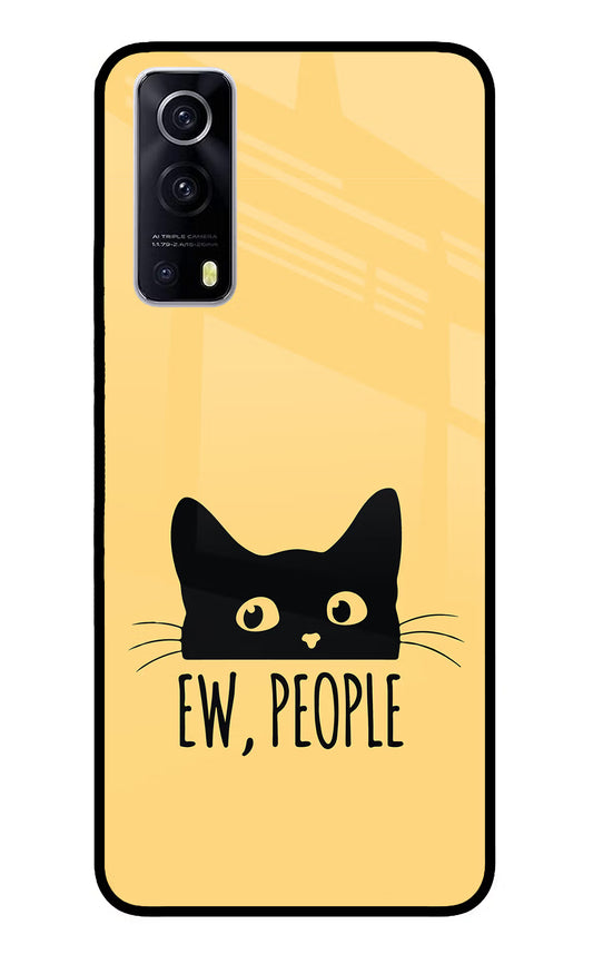 Ew People Catitude iQOO Z3 5G Glass Case
