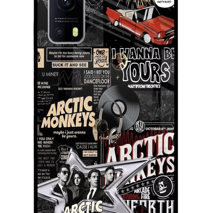 Arctic Monkeys iQOO Z3 5G Glass Case Back Cover by Casekaro