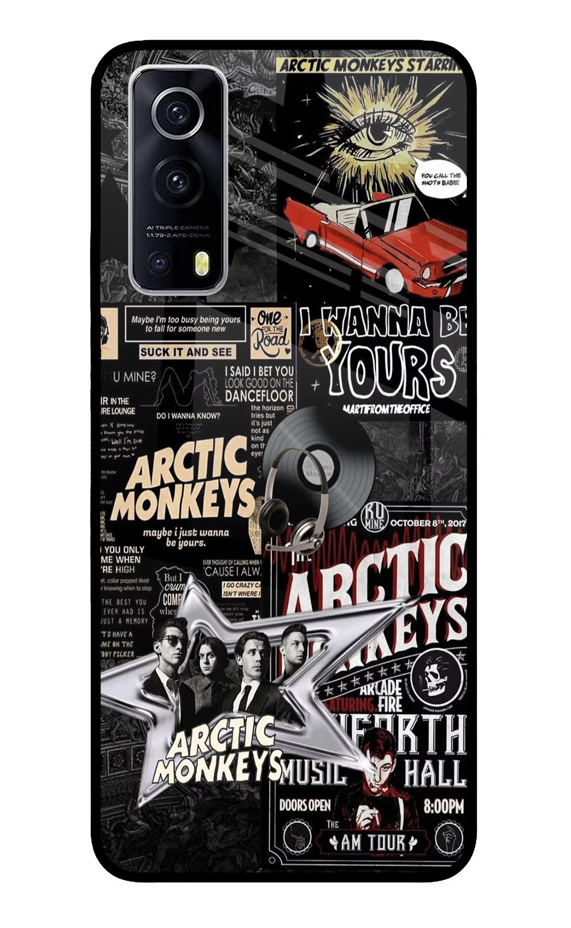 Arctic Monkeys iQOO Z3 5G Glass Case Back Cover by Casekaro
