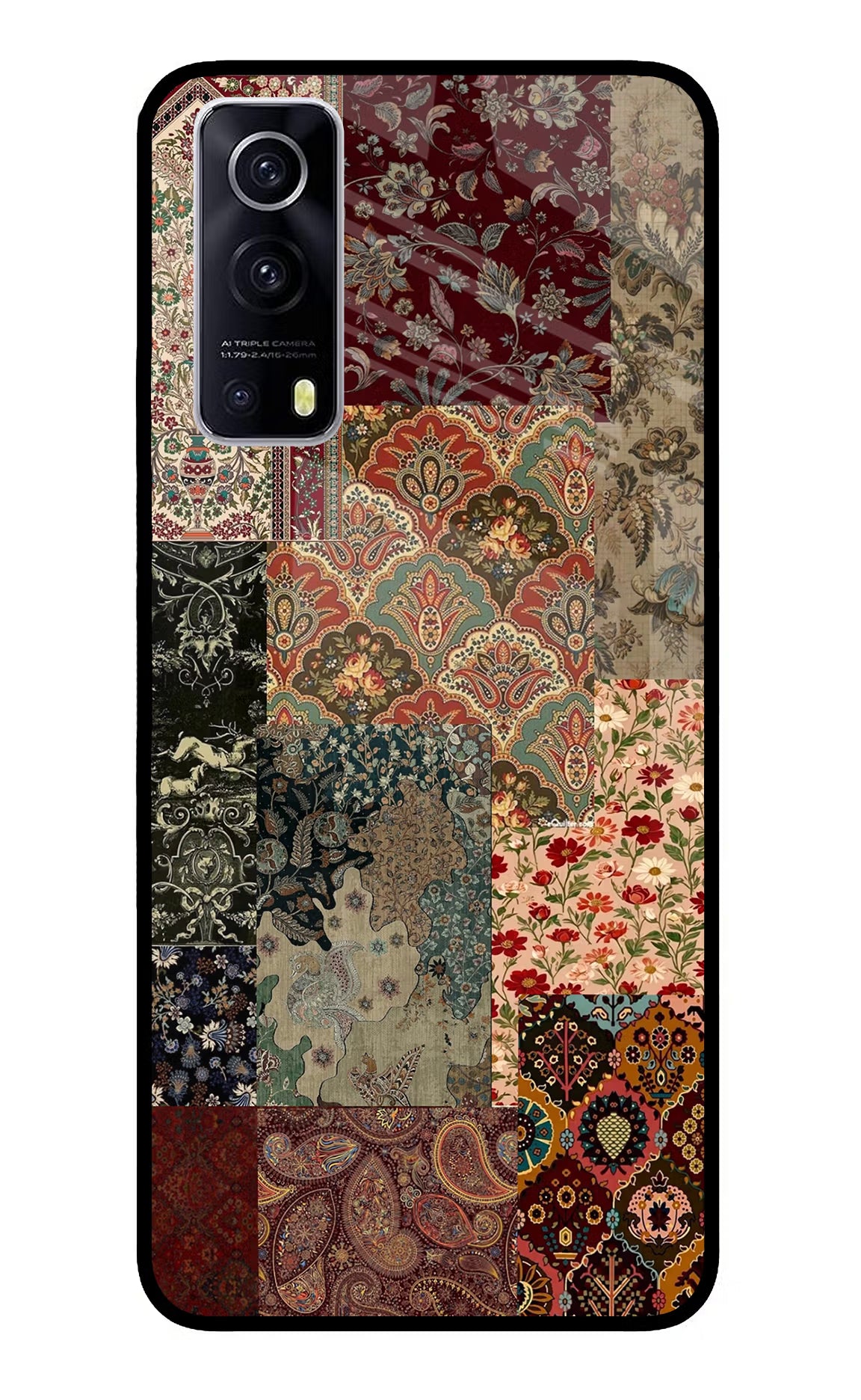 Desi Print iQOO Z3 5G Glass Case Back Cover by Casekaro