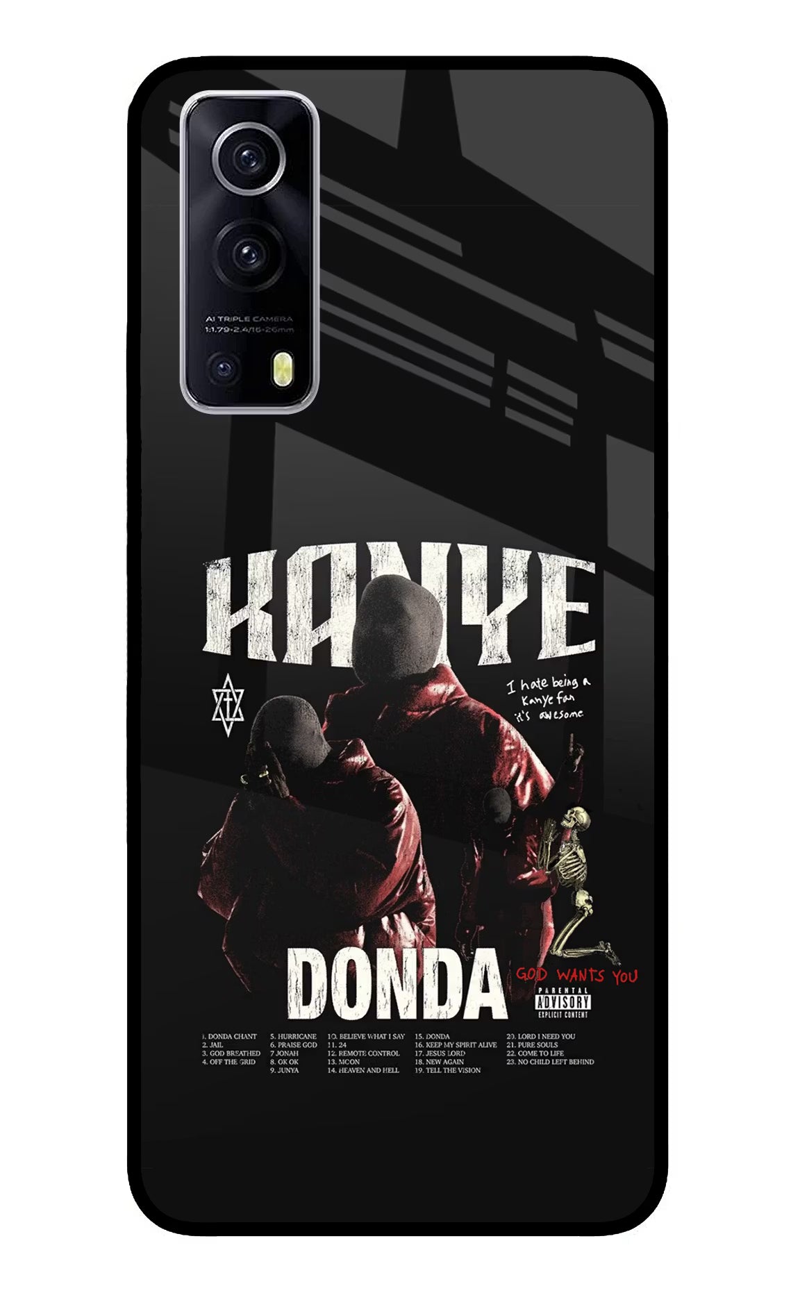 Donda Kanye West iQOO Z3 5G Glass Case Back Cover by Casekaro