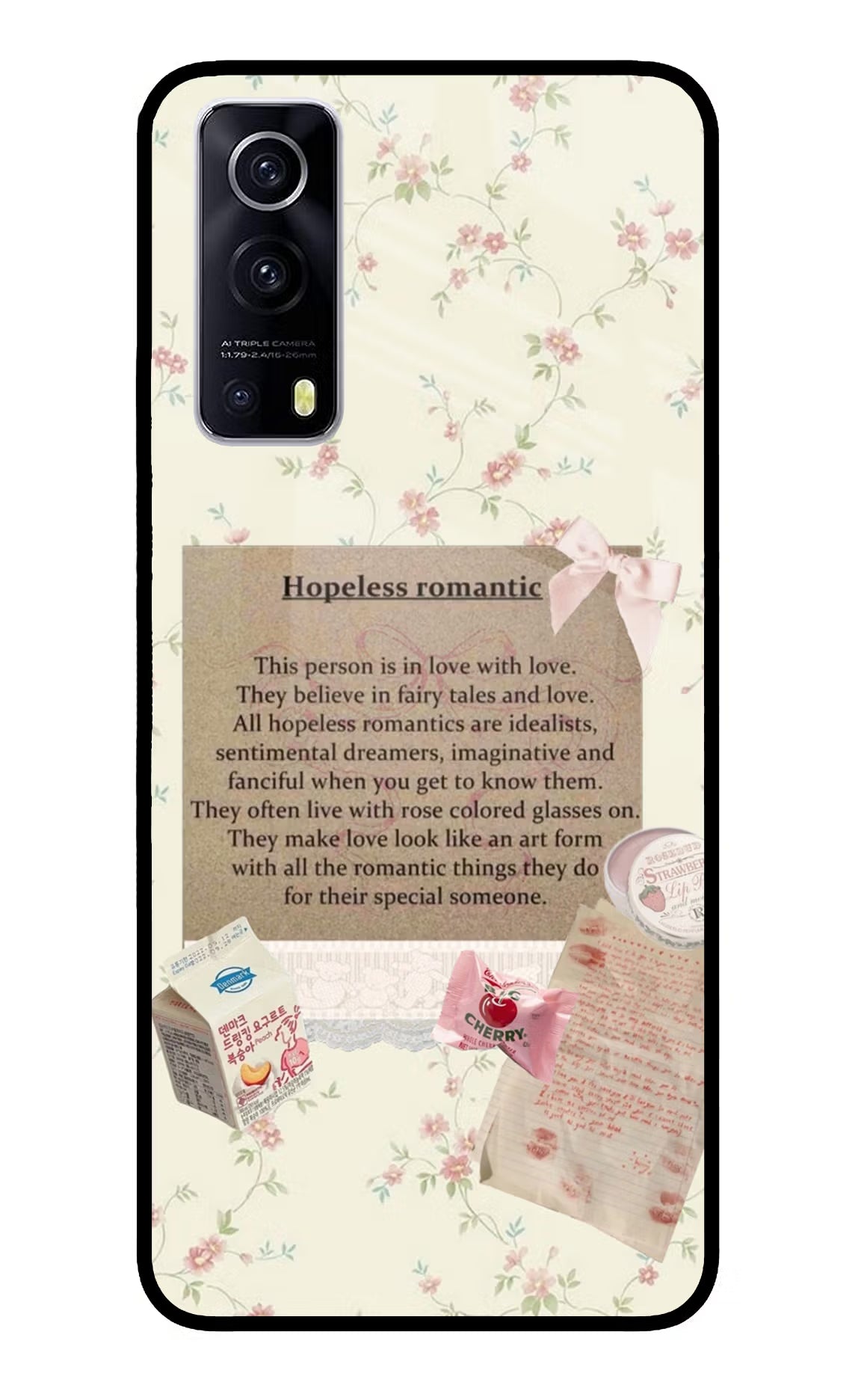 Hopeless Romantic iQOO Z3 5G Glass Case