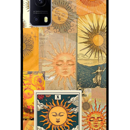 Sun iQOO Z3 5G Glass Case Back Cover by Casekaro