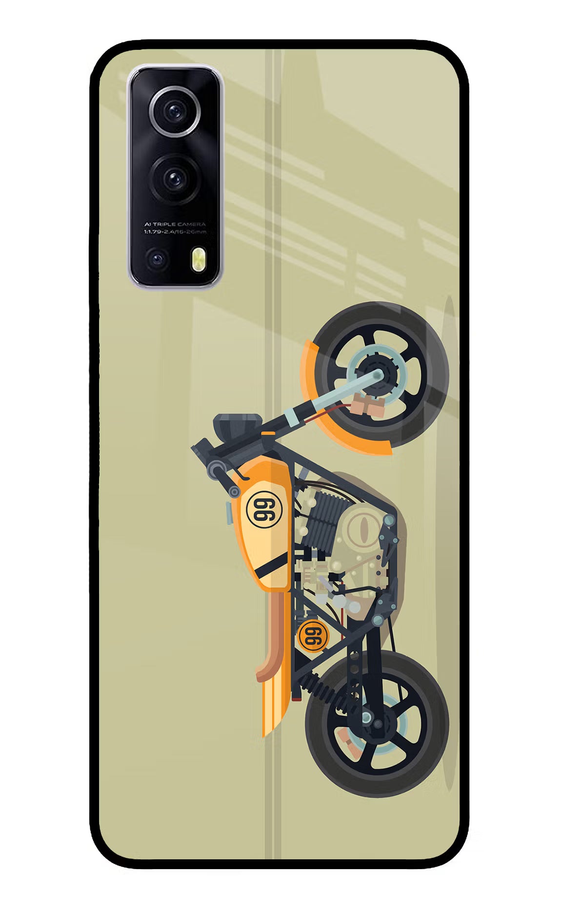 Vertical Speedster iQOO Z3 5G Glass Case