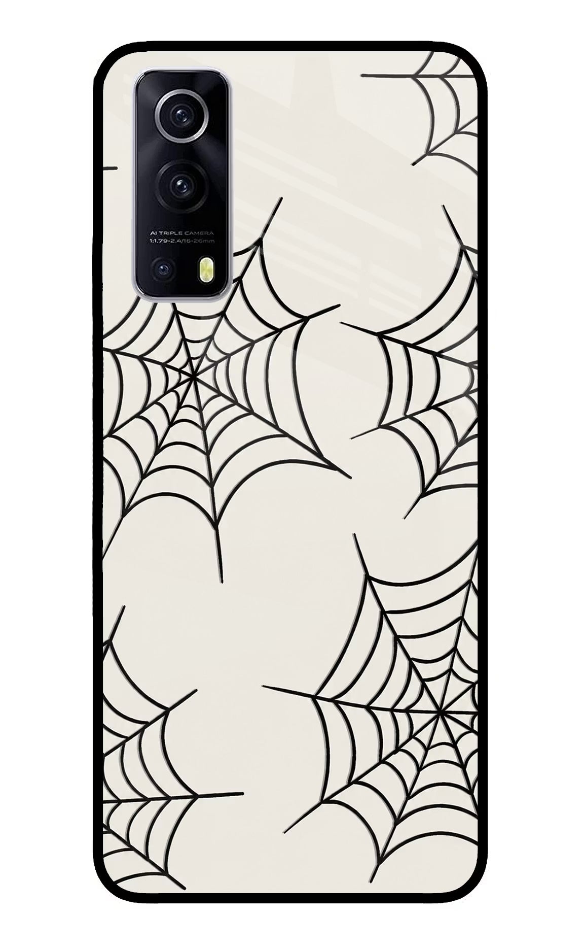 Spider Web iQOO Z3 5G Glass Case