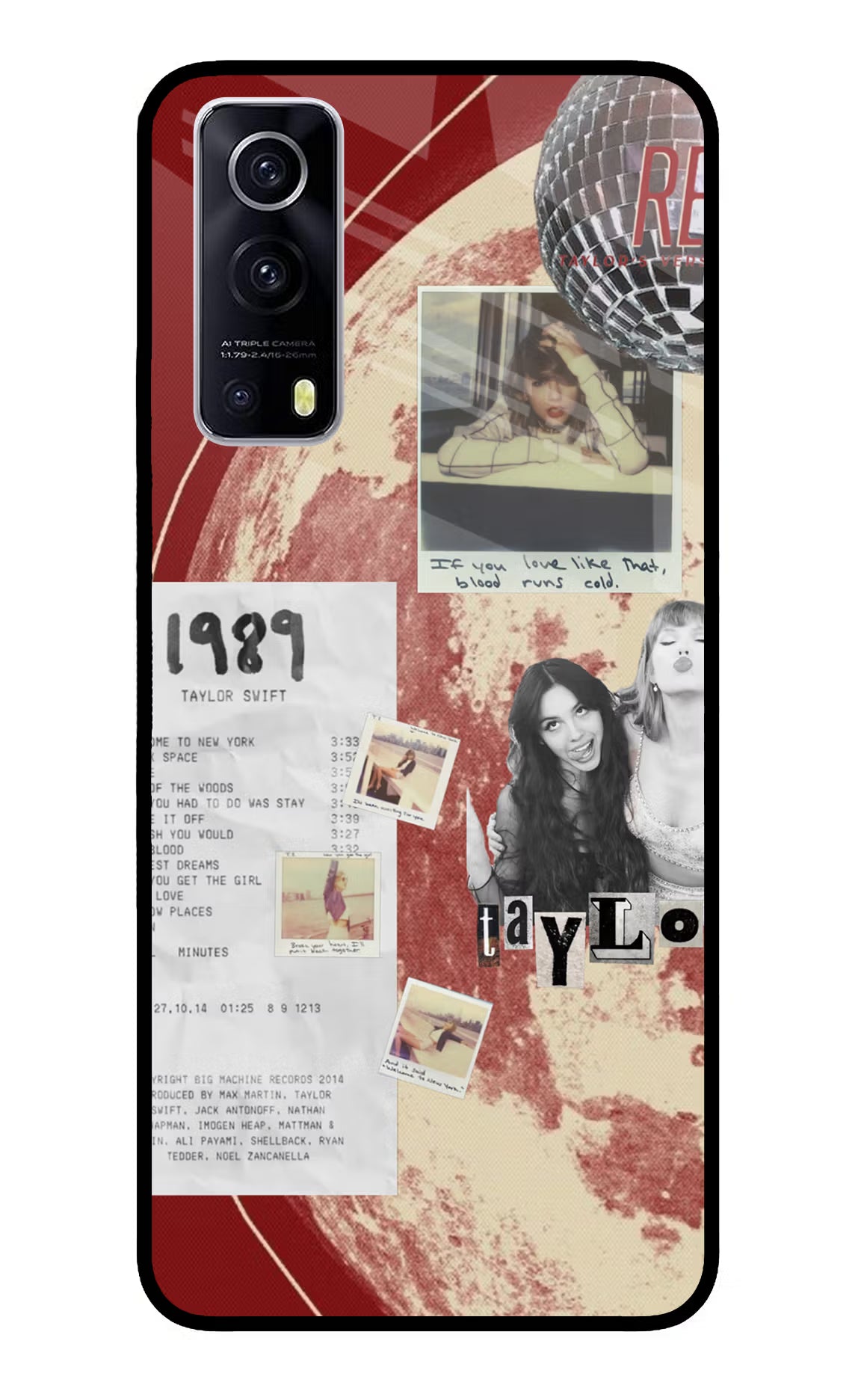 Taylor Swift iQOO Z3 5G Glass Case