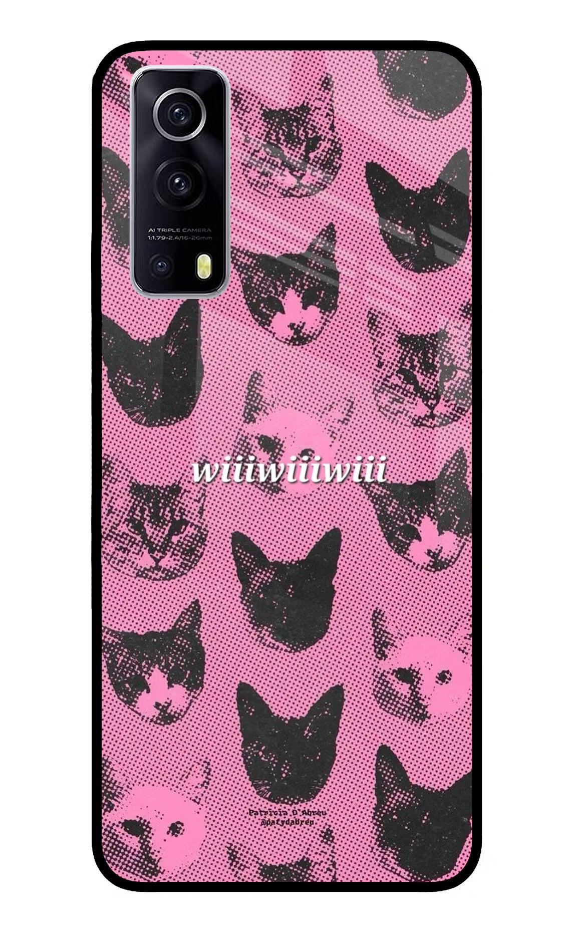 Pink Cats iQOO Z3 5G Glass Case