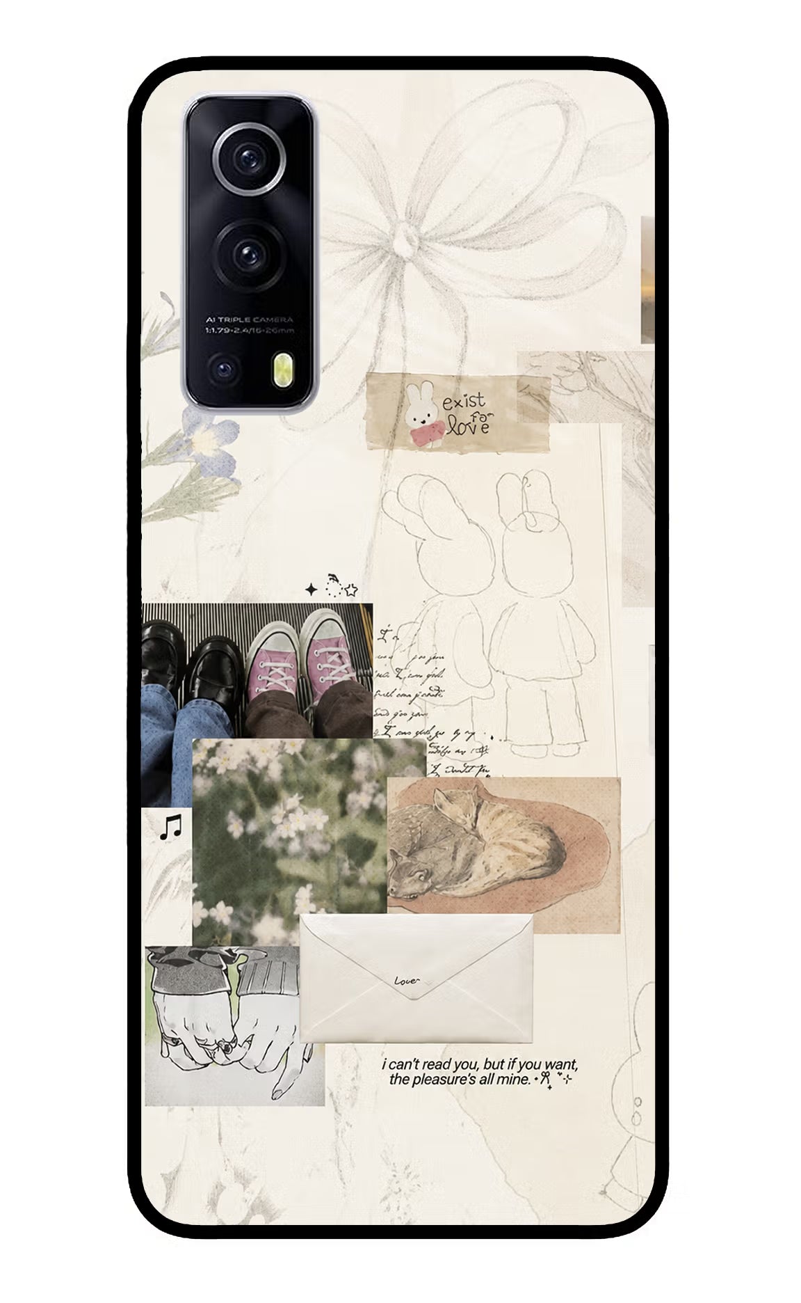 Soft Aesthetic iQOO Z3 5G Glass Case