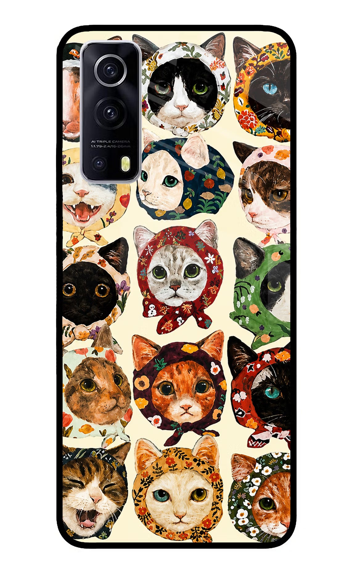 Cool Cat iQOO Z3 5G Glass Case
