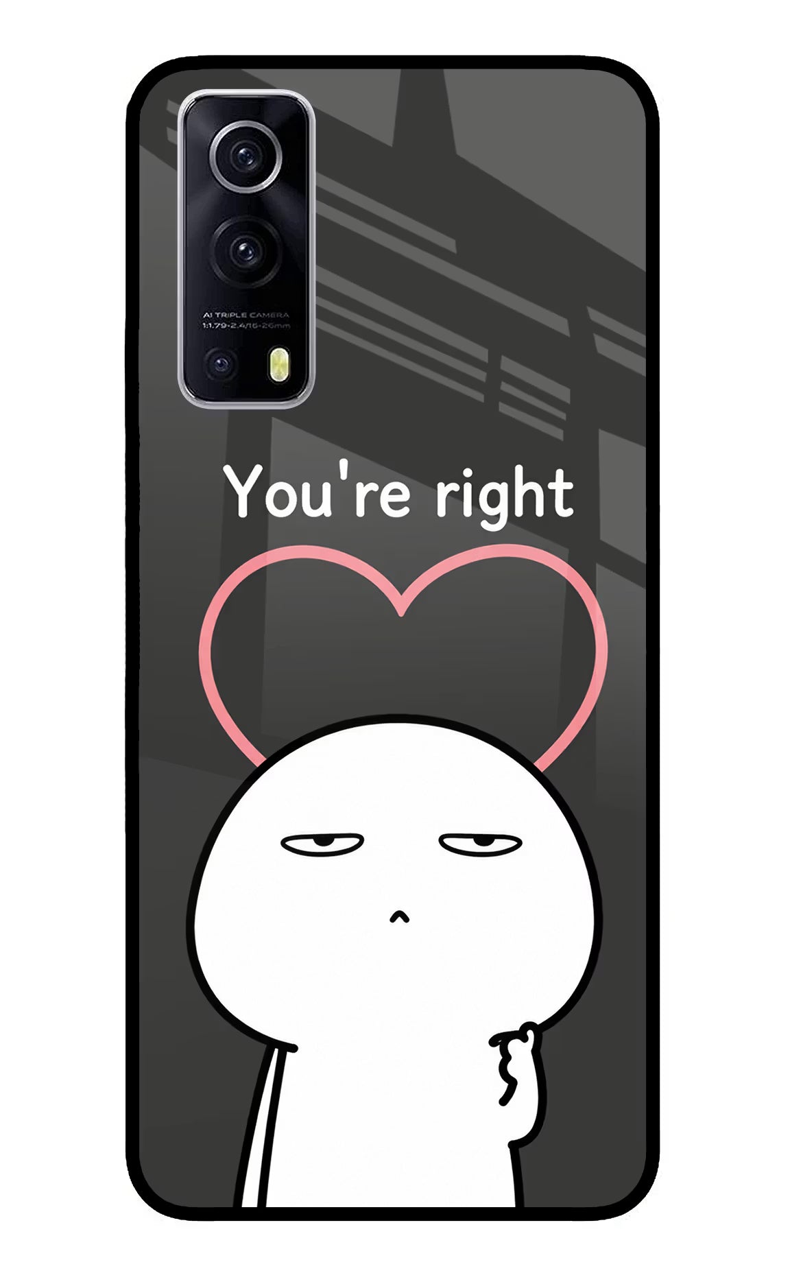 You're Right iQOO Z3 5G Glass Case