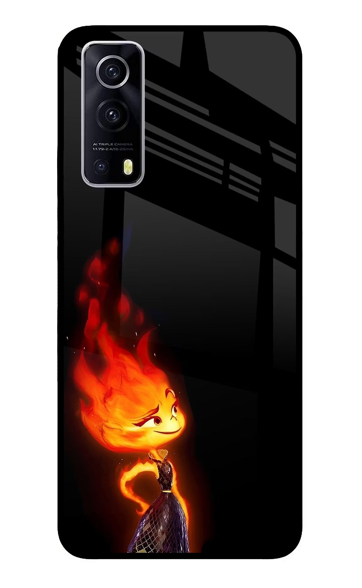 Ember Flame iQOO Z3 5G Glass Case