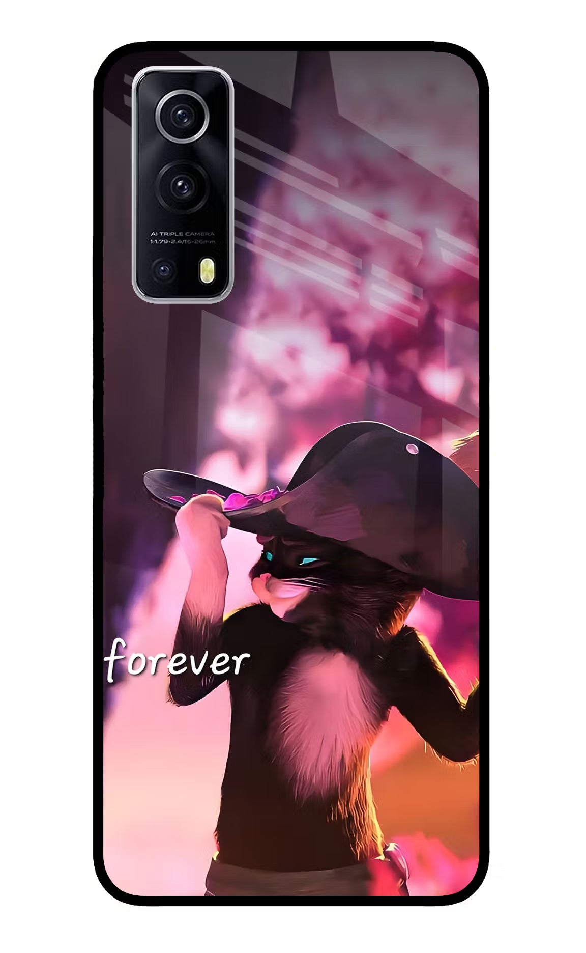 Forever Cat iQOO Z3 5G Glass Case