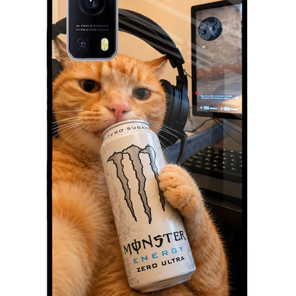 Gamer Cat Energy iQOO Z3 5G Glass Case