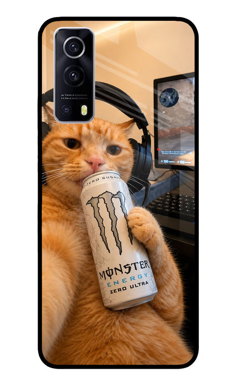Gamer Cat Energy iQOO Z3 5G Glass Case