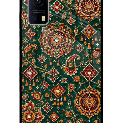 Green Pataka iQOO Z3 5G Glass Case