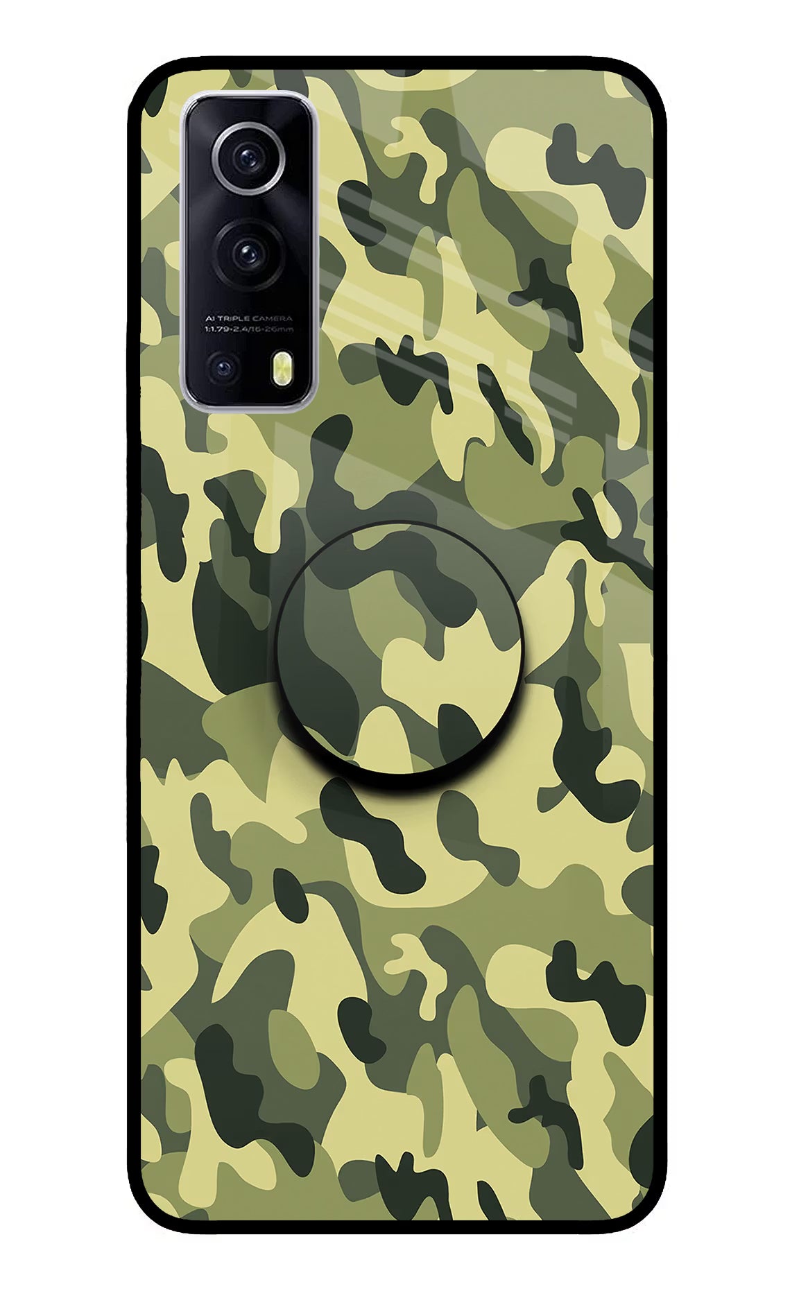Camouflage iQOO Z3 5G Pop Case by Casekaro