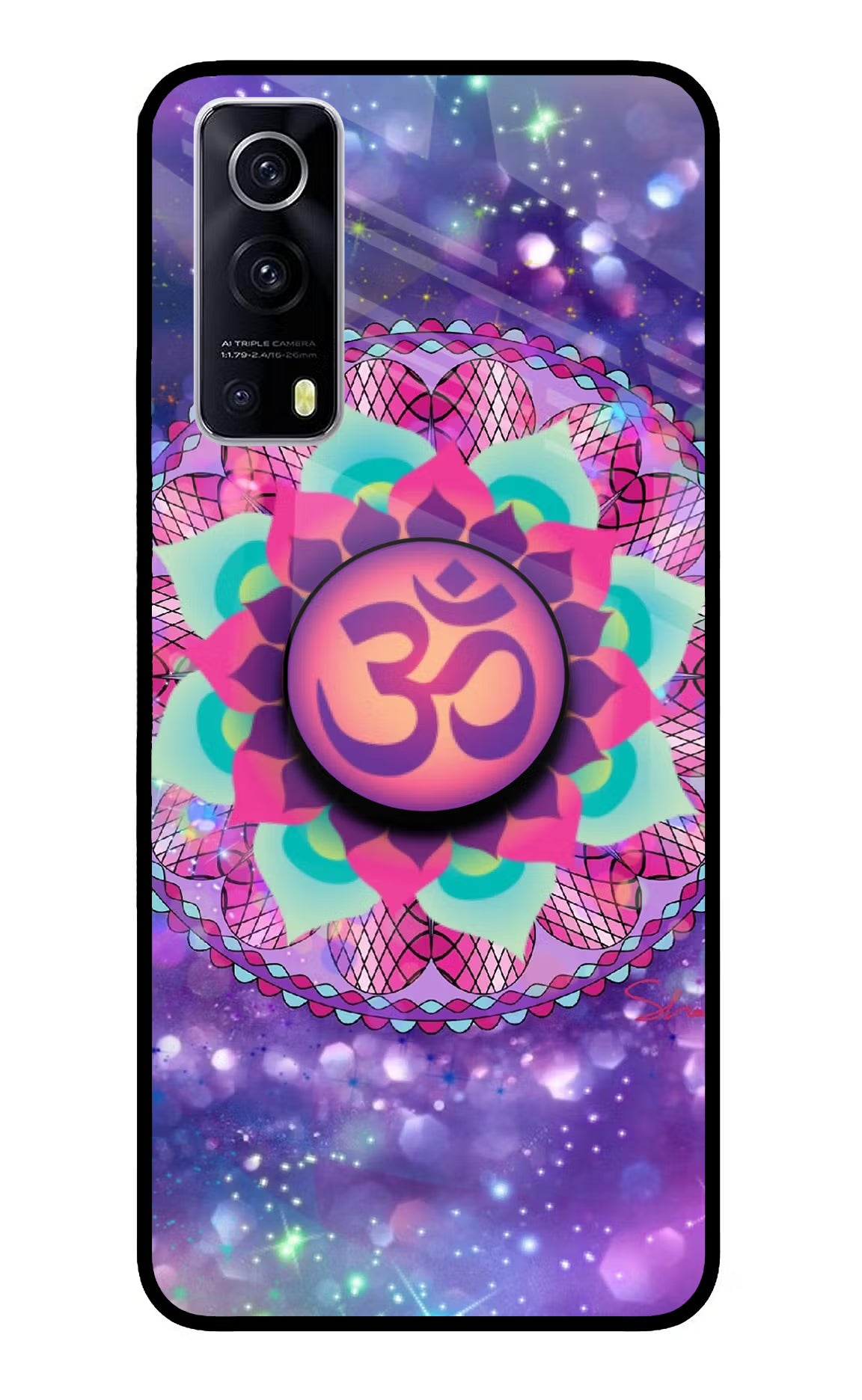 Om Purple iQOO Z3 5G Pop Case by Casekaro