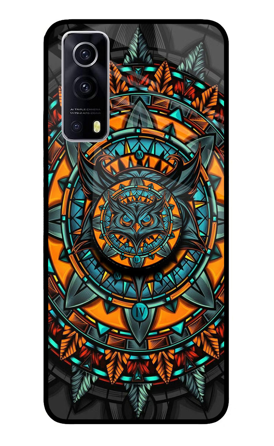 Angry Owl iQOO Z3 5G Pop Case, Glass case