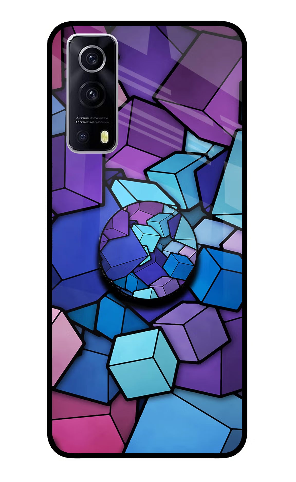 Cubic Abstract iQOO Z3 5G Pop Case by Casekaro