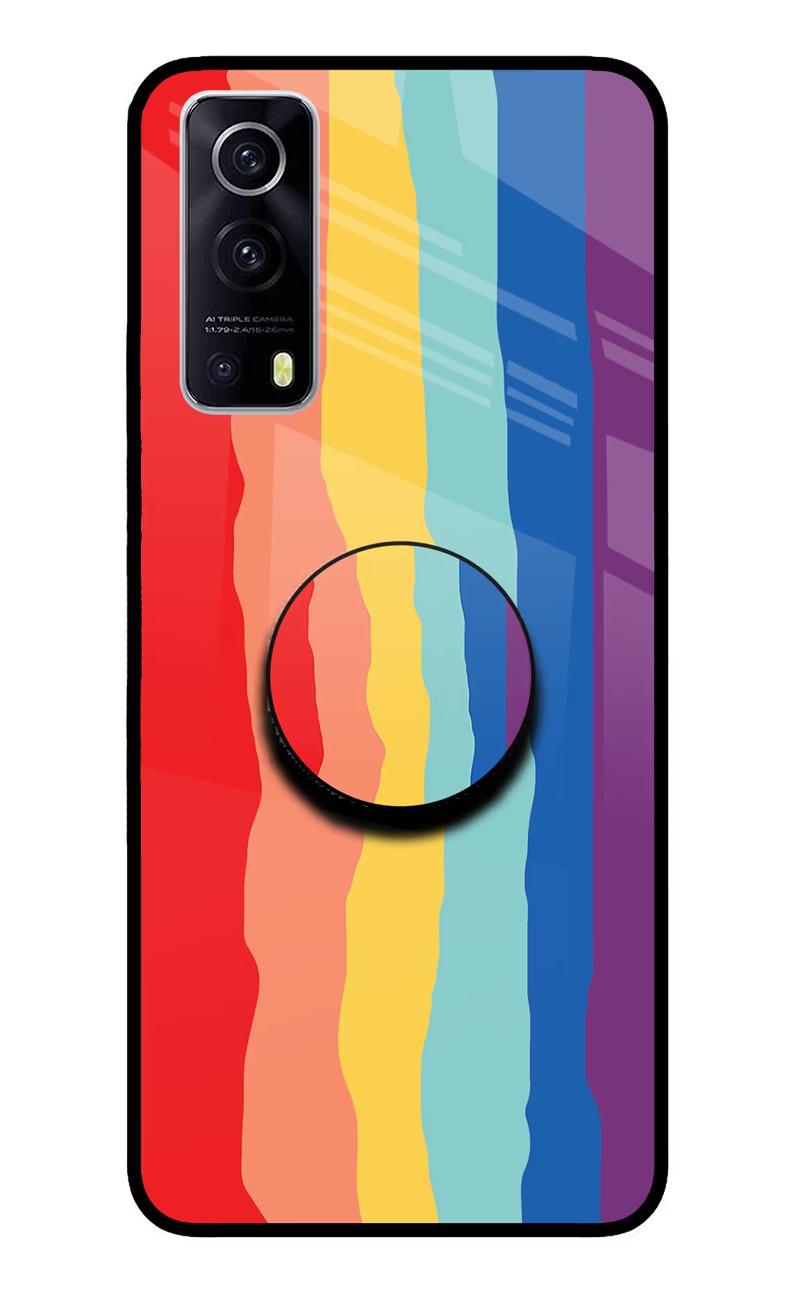 Rainbow iQOO Z3 5G Pop Case by Casekaro