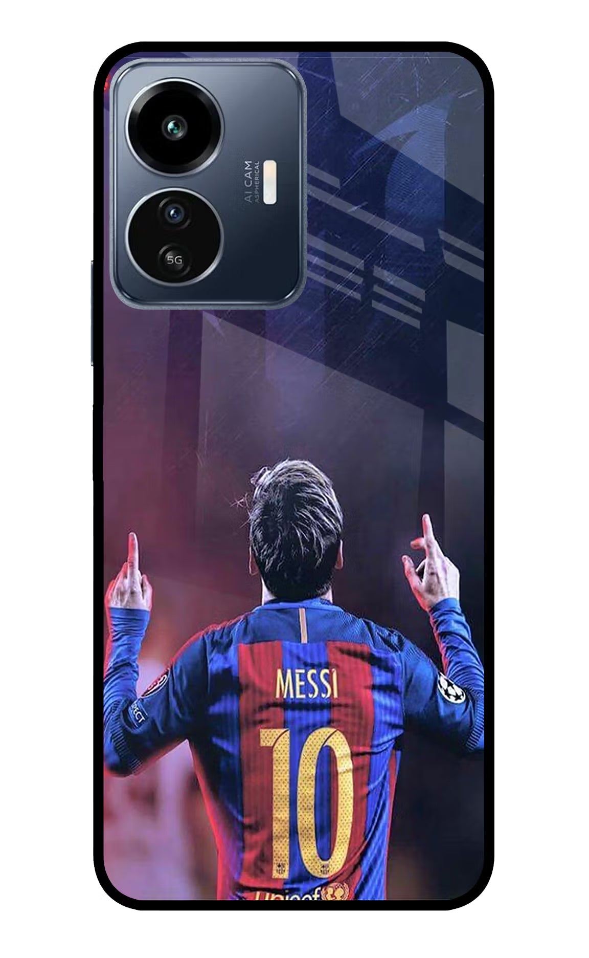 Messi IQOO Z6 Lite 5G Glass Case