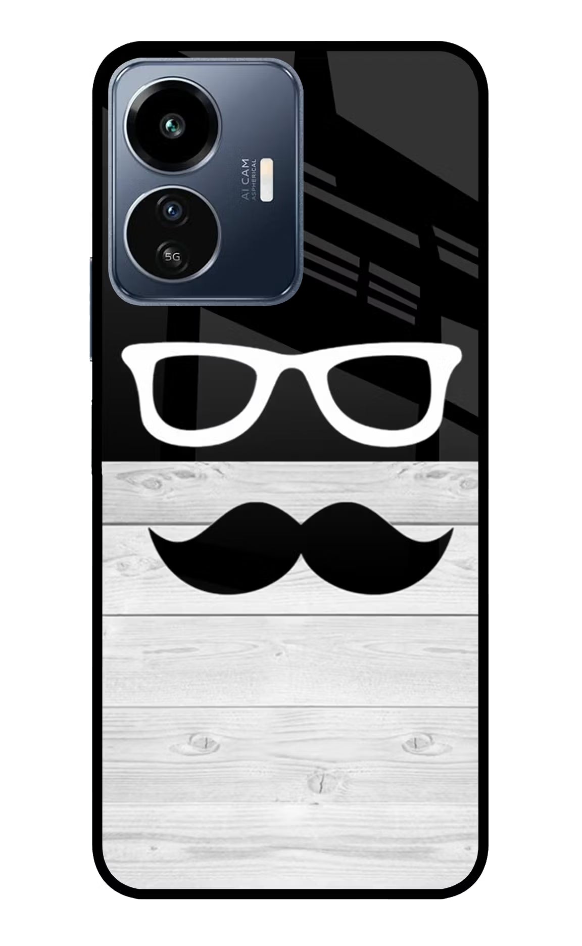 Mustache IQOO Z6 Lite 5G Glass Case