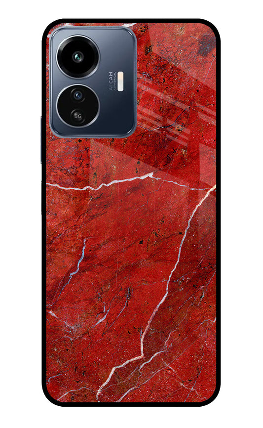 Red Marble Design IQOO Z6 Lite 5G Glass Case