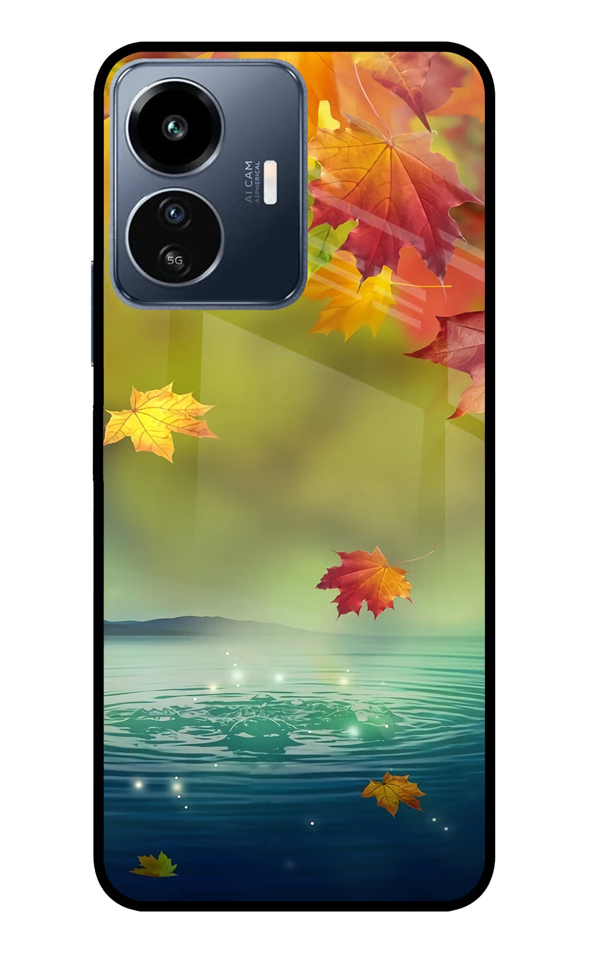 Flowers IQOO Z6 Lite 5G Glass Case