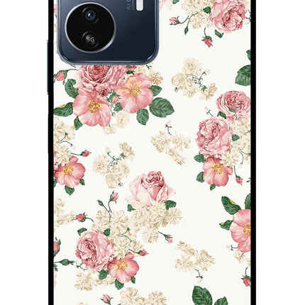 Flowers IQOO Z6 Lite 5G Glass Case
