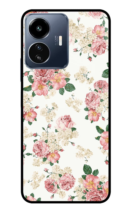 Flowers IQOO Z6 Lite 5G Glass Case