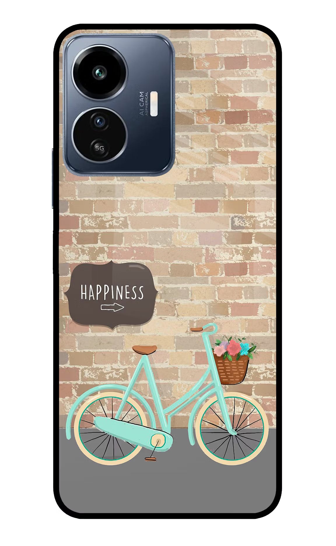 Happiness Artwork IQOO Z6 Lite 5G Glass Case