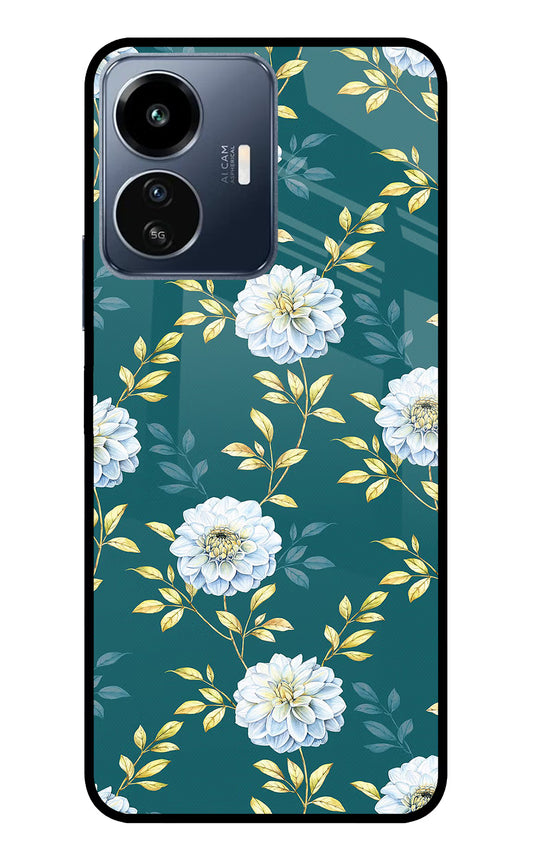 Flowers IQOO Z6 Lite 5G Glass Case